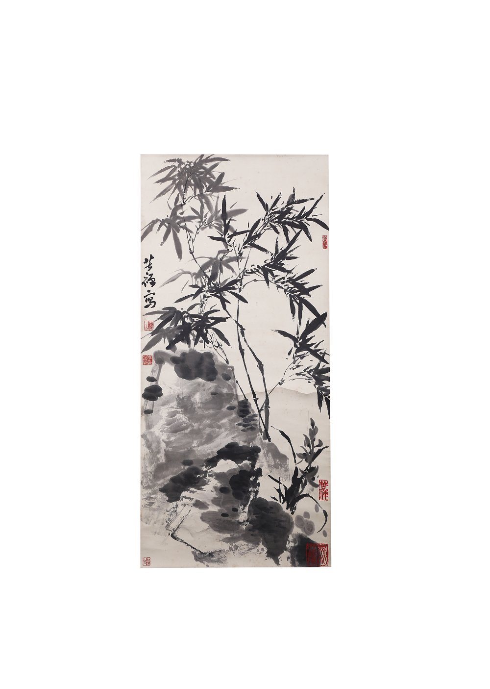 李苦禅款 石竹图立轴