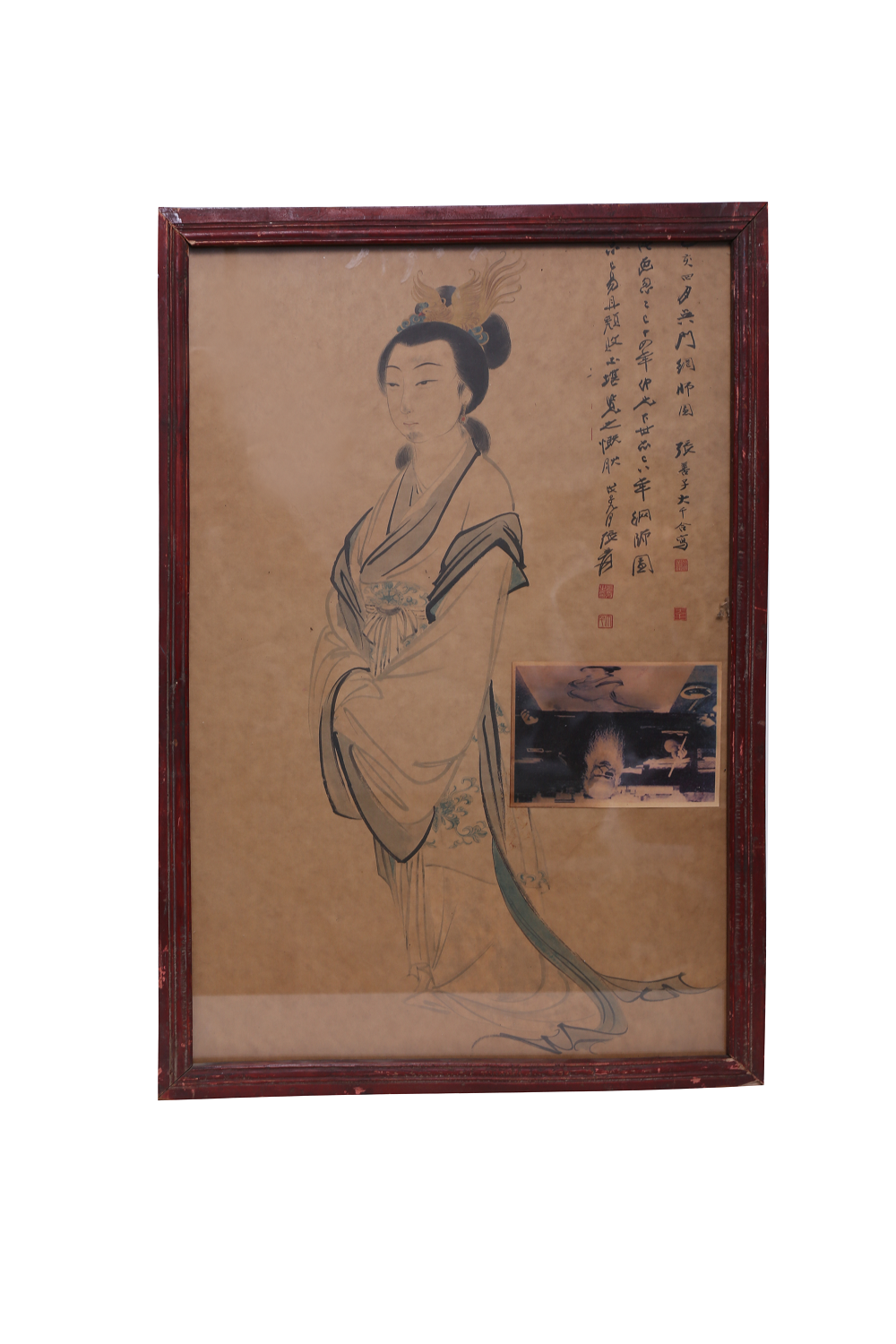 张大千款 仕女图