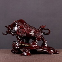 招财风水牛摆件 办公室办公桌装饰工艺品 客厅电视柜家居摆件 公司店铺送朋友开业礼品 运势如虹